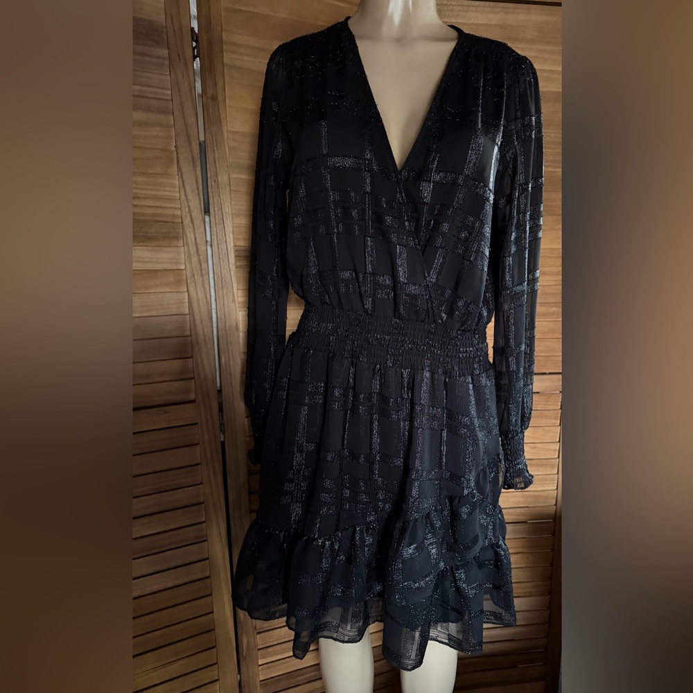O. P . T  Chic  Long-Sleeve Dress black , sized